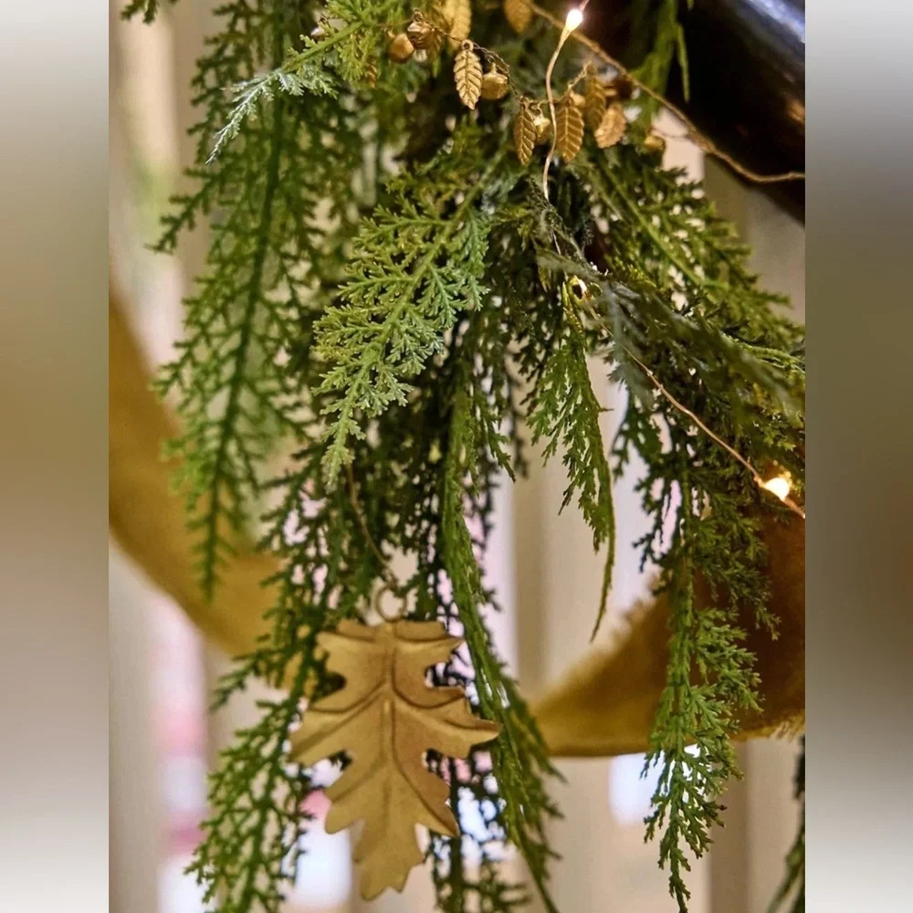 Anthropologie 9ft Faux Cedar Garland Terrain